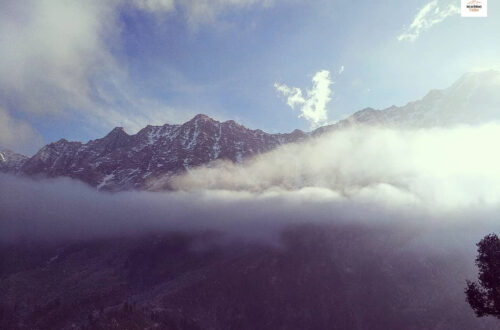 My Triund Trek Story - As me and Julius walked towards Snowline, with views like this, sometimes it was feeling like that we were walking with the clouds!