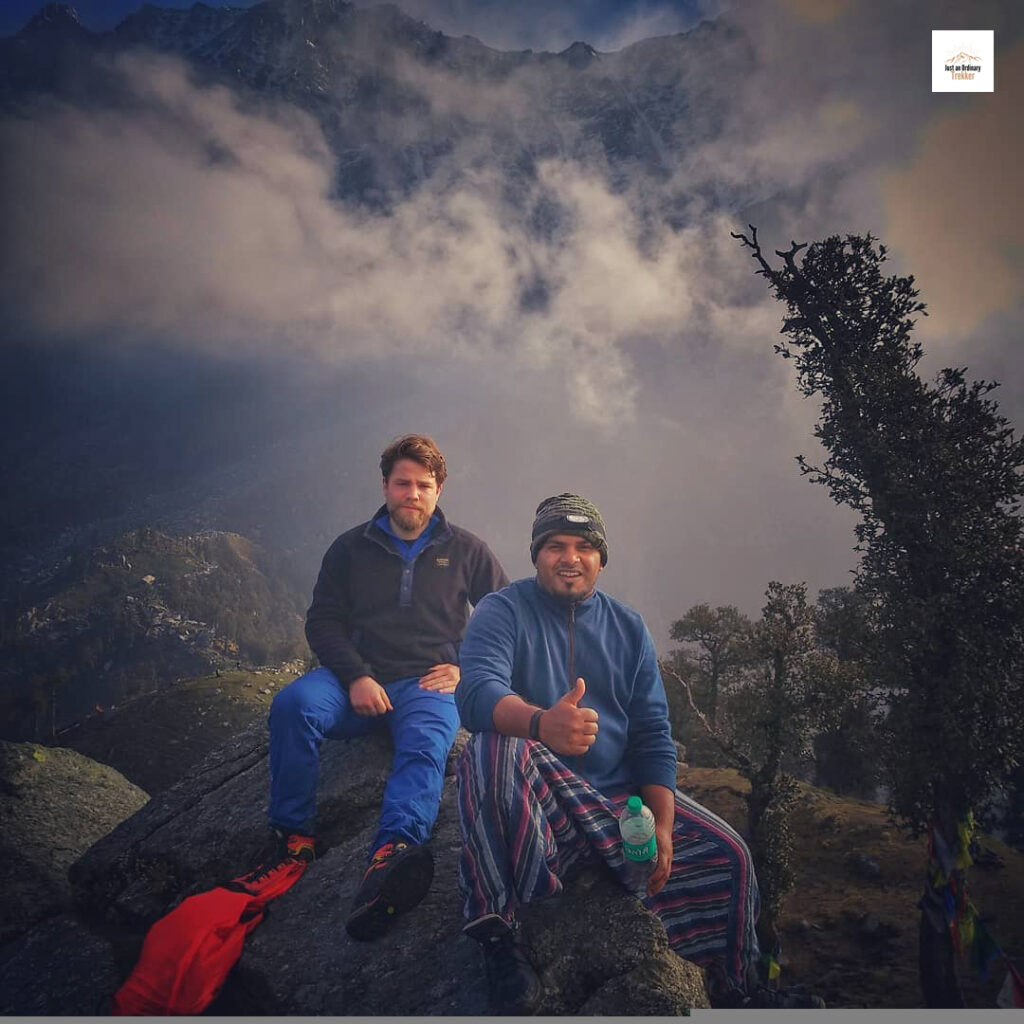 My Triund Trek Story - On top of snowline ridge with Julius!