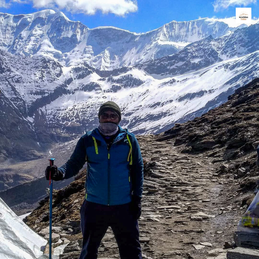 The snow peak mountains from the Roopkund Trek!