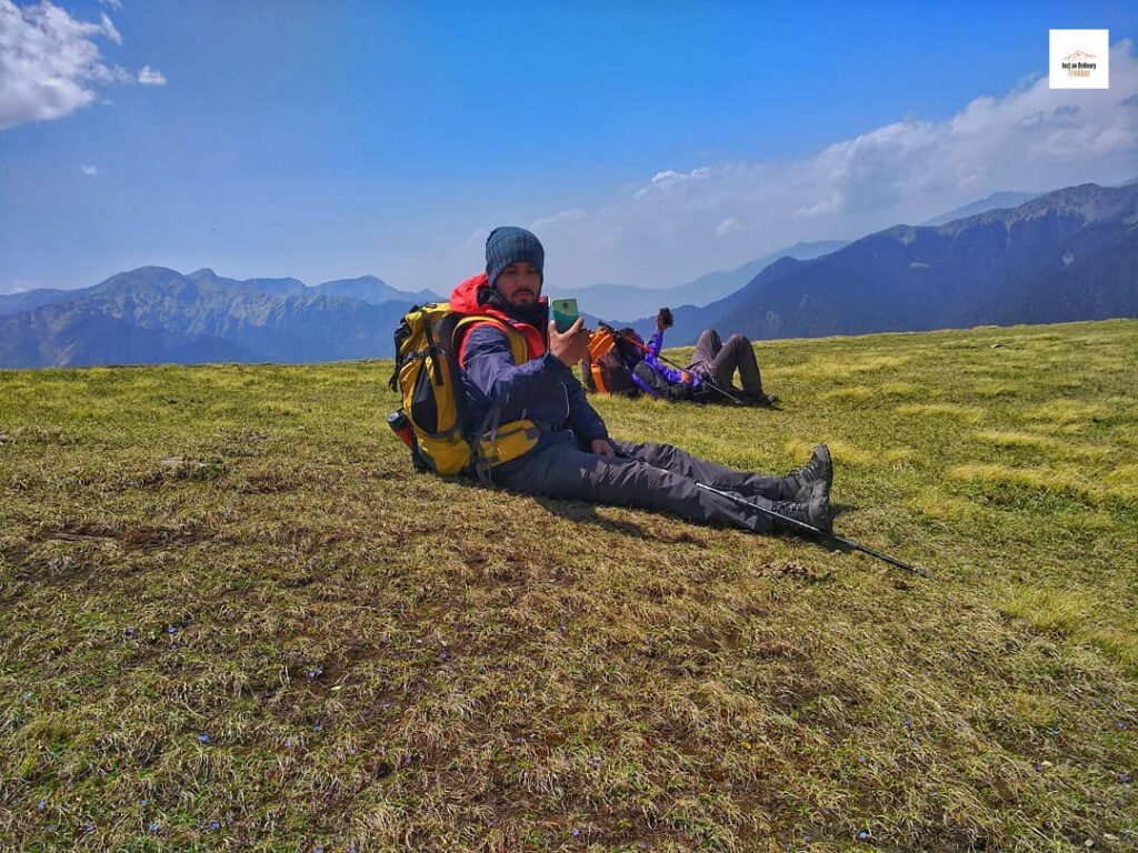 Selfies at Ali Bugyal during our RoopKumd Trek