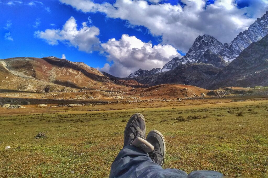 Conquering Nichnai Pass: Gateway to Kashmir Great Lakes Trek - When you’re dead tired after a 10-hour walk, and then nature rewards you with this view!