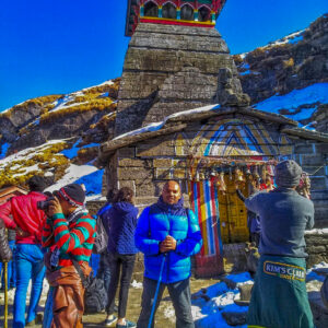 Feeling incredibly small, yet profoundly connected. 🙏 Being at the highest Shiva temple in the world (Tungnath) was more than just a travel stop—it was a soul-stirring moment that will stay with me forever. Pure Himalayan bliss.