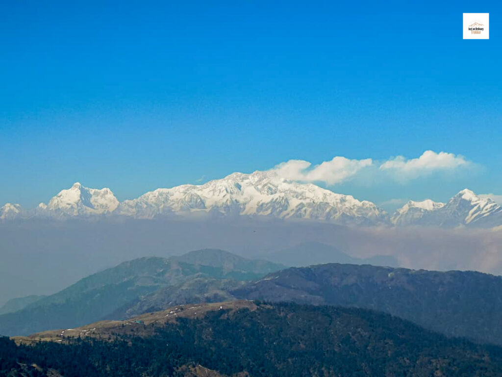 The majestic Sleeping Buddha as seen Sandakphu!