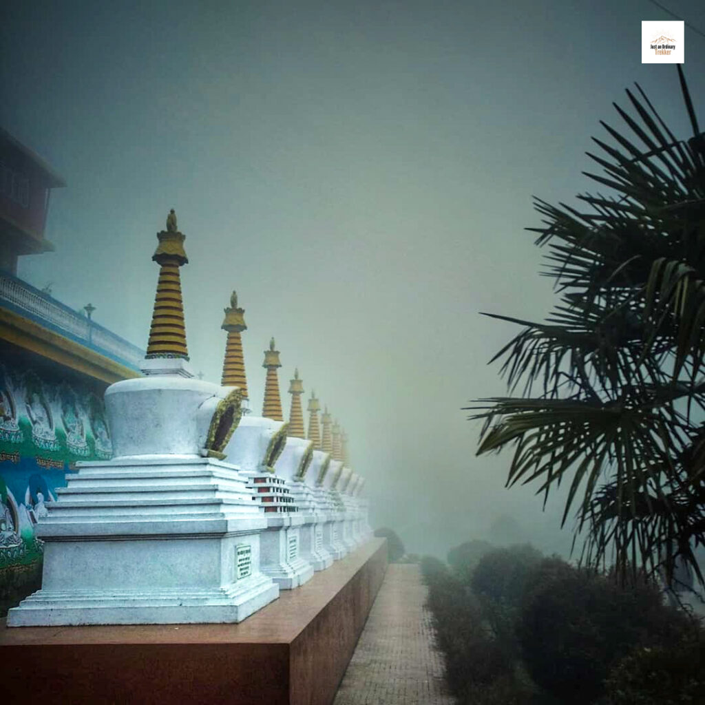 While we were in Chitre, the mist continued to play with us,  But that didn't deter us from exploring the place nonetheless,  Strolling down the sights of this monestery, it definitely took me by surprise I must confess!