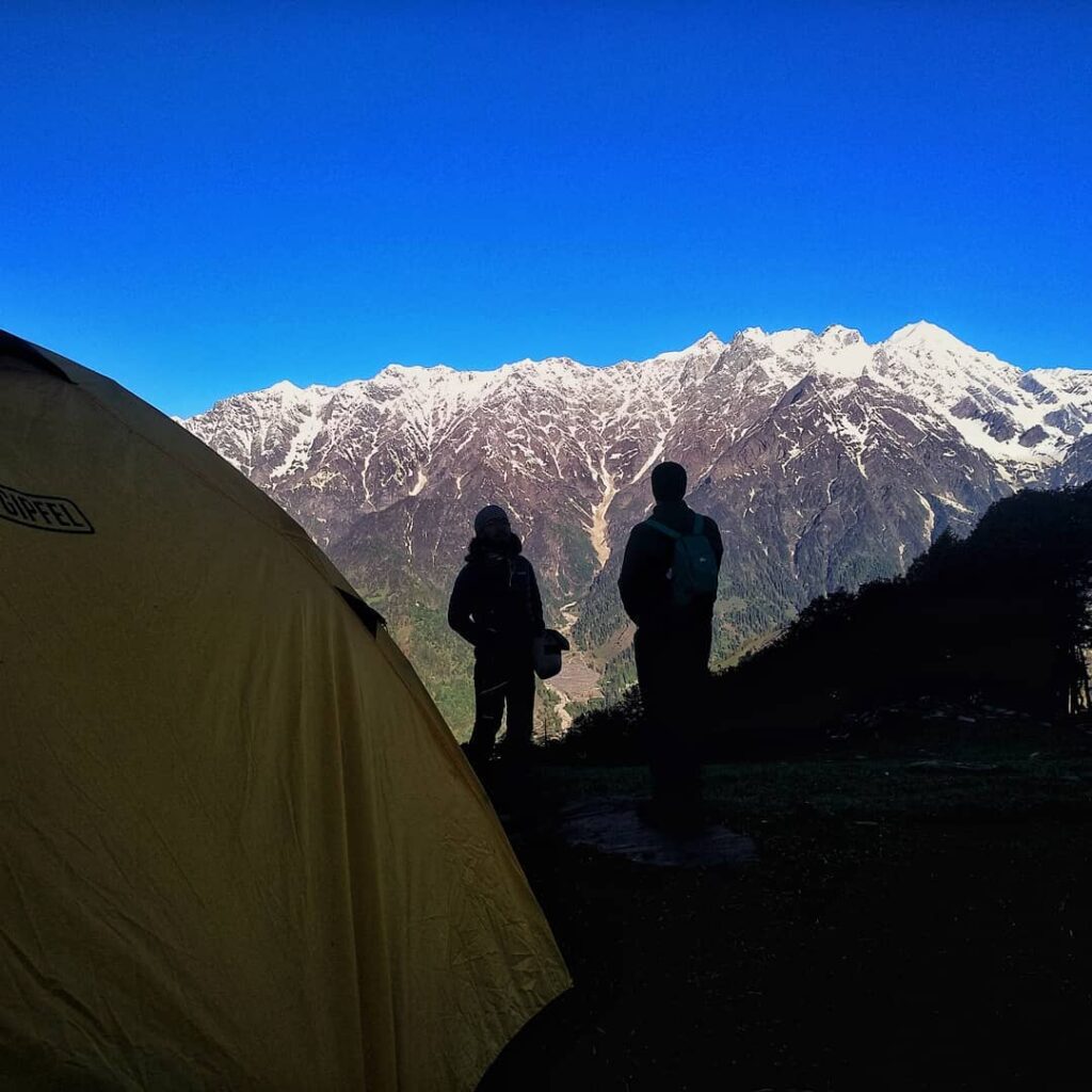 Leaving Bhrigu Lake Trek base camp for the Holy Lake!