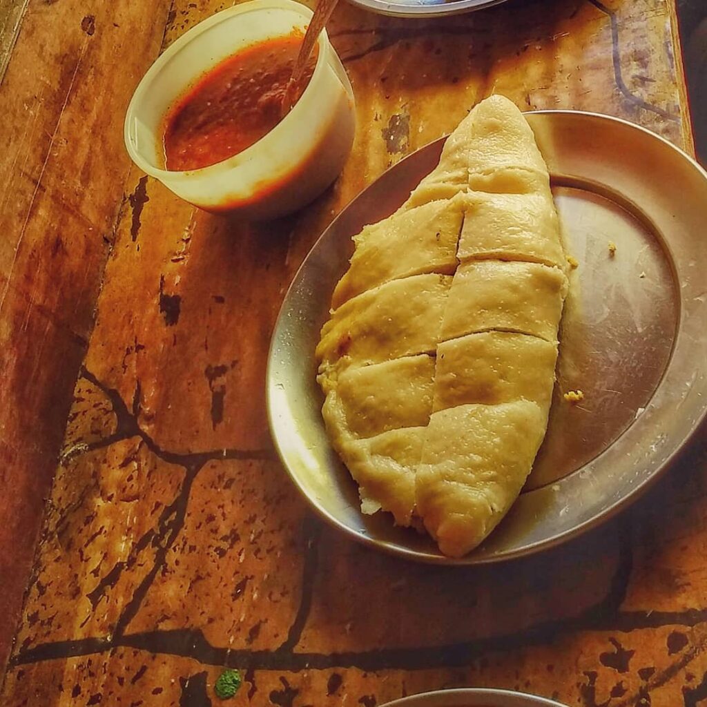 The first and the best Siddu  I had till now from Manali!