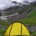 Waking up to front-row seats of the Hampta Pass. 🏔️✨ Another unforgettable spot from the trail!